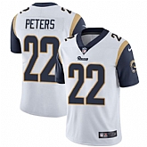 Nike Men & Women & Youth Rams 22 Marcus Peters White NFL Vapor Untouchable Limited Jersey,baseball caps,new era cap wholesale,wholesale hats